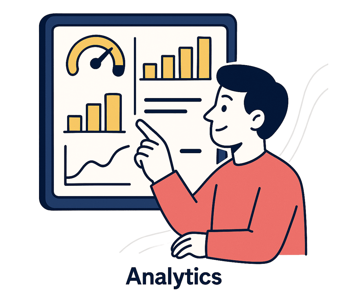 Analytics Dashboard Illustration